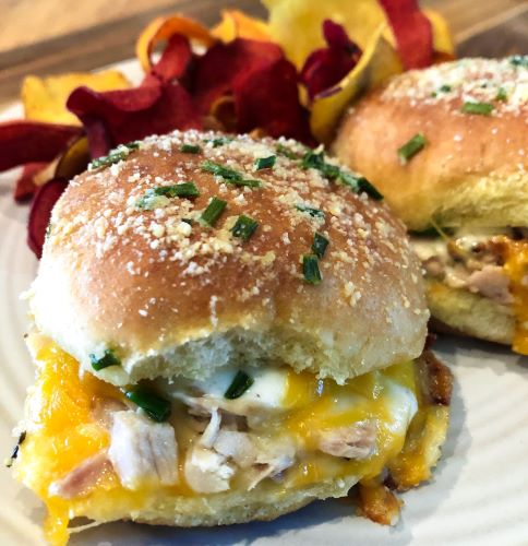 Chicken Bacon Ranch Sliders (Perfect for Two)