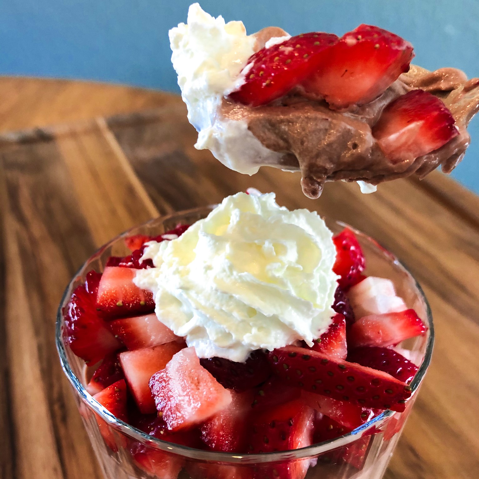 Nutella Strawberry Cheesecake (Perfect for Two)